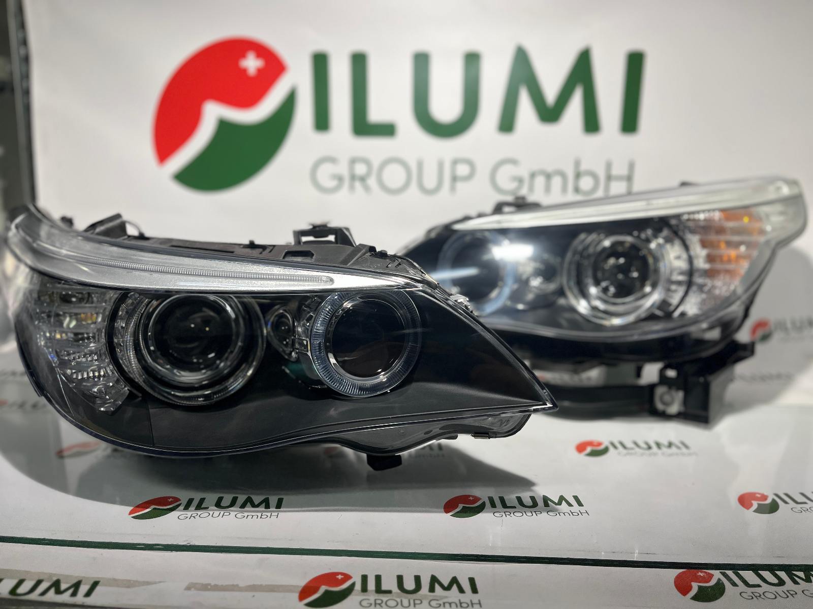 BMW E60 E61 LCI LIFT SCHEINWERFER R L KPL  7177751 7177740