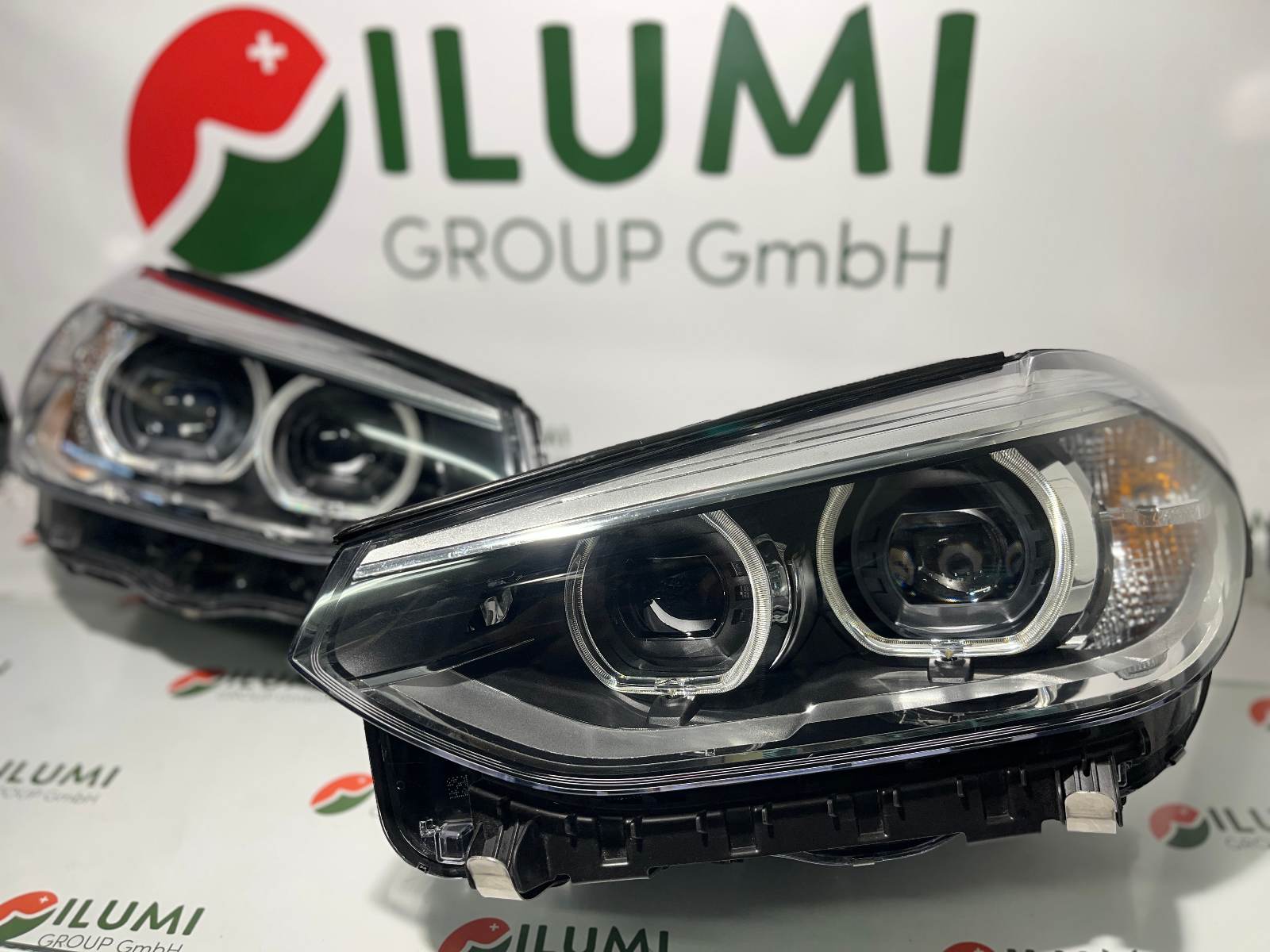 BMW G01 X3 G02 X4 VOLL LED USA SCHEINWERFER R L KPL  8739651,8739652