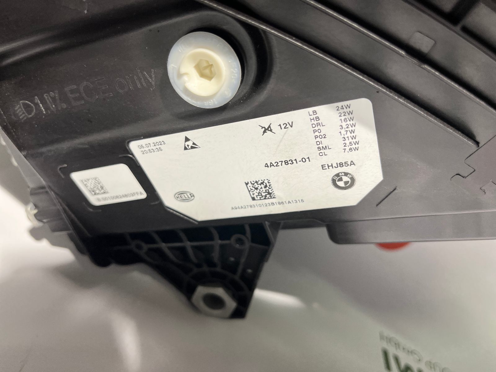 BMW X1 U11 VOLL LED USA BLACK SCHEINWERFER LINKS KPL 4A27831