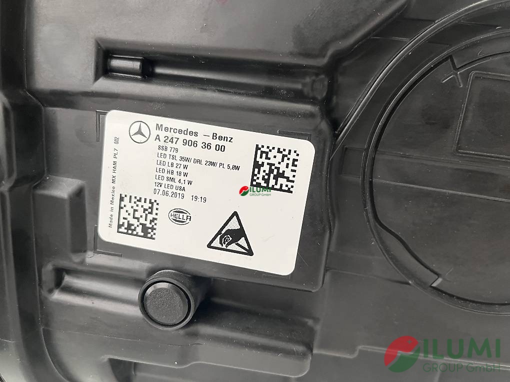 Scheinwerfer mercedes GLB X247 RECHTS A2479063600 USA