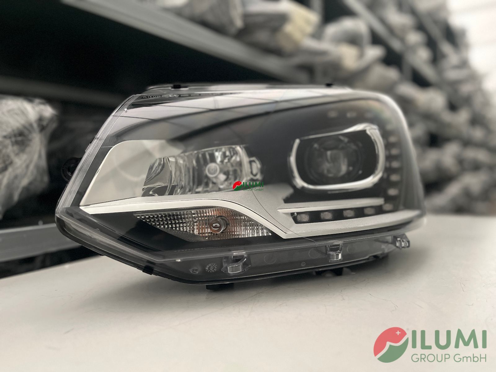 SCHEINWERFER VW T5 LIFT XENON LED LINKS KPL 7E5941015