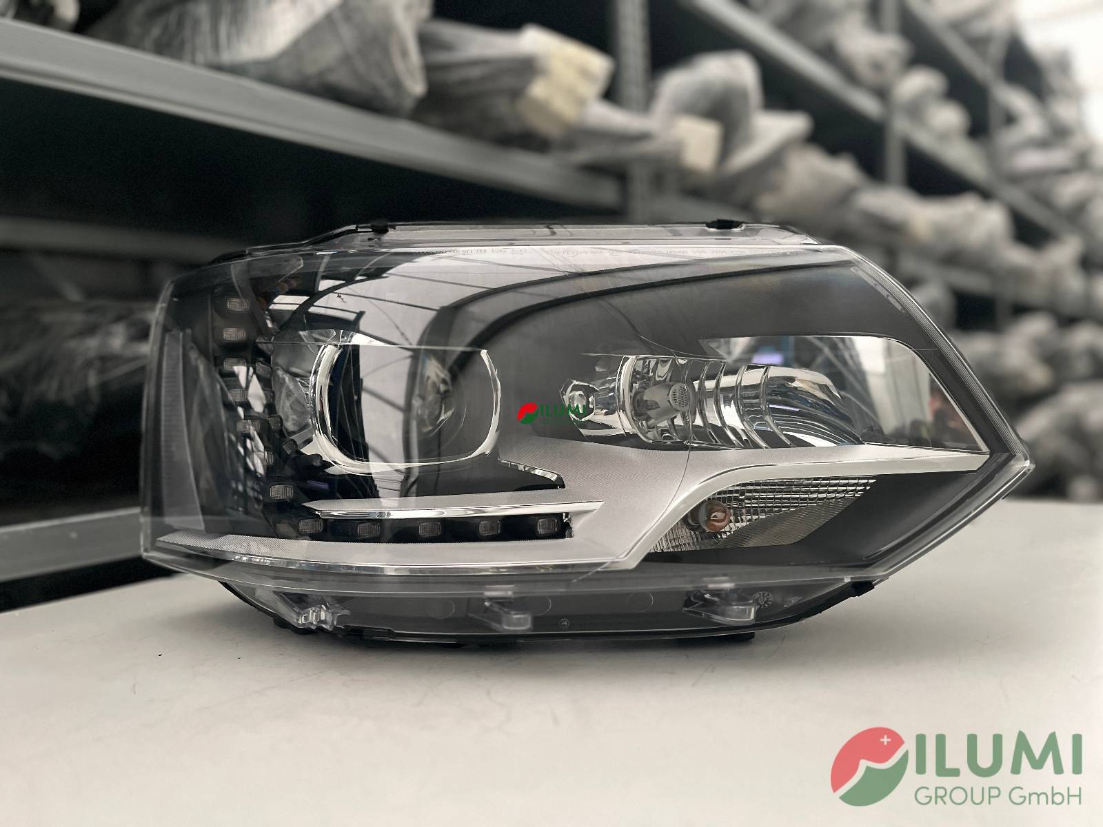 SCHEINWERFER VW T5 LIFT XENON LED RECHTS KPL 7E5941016