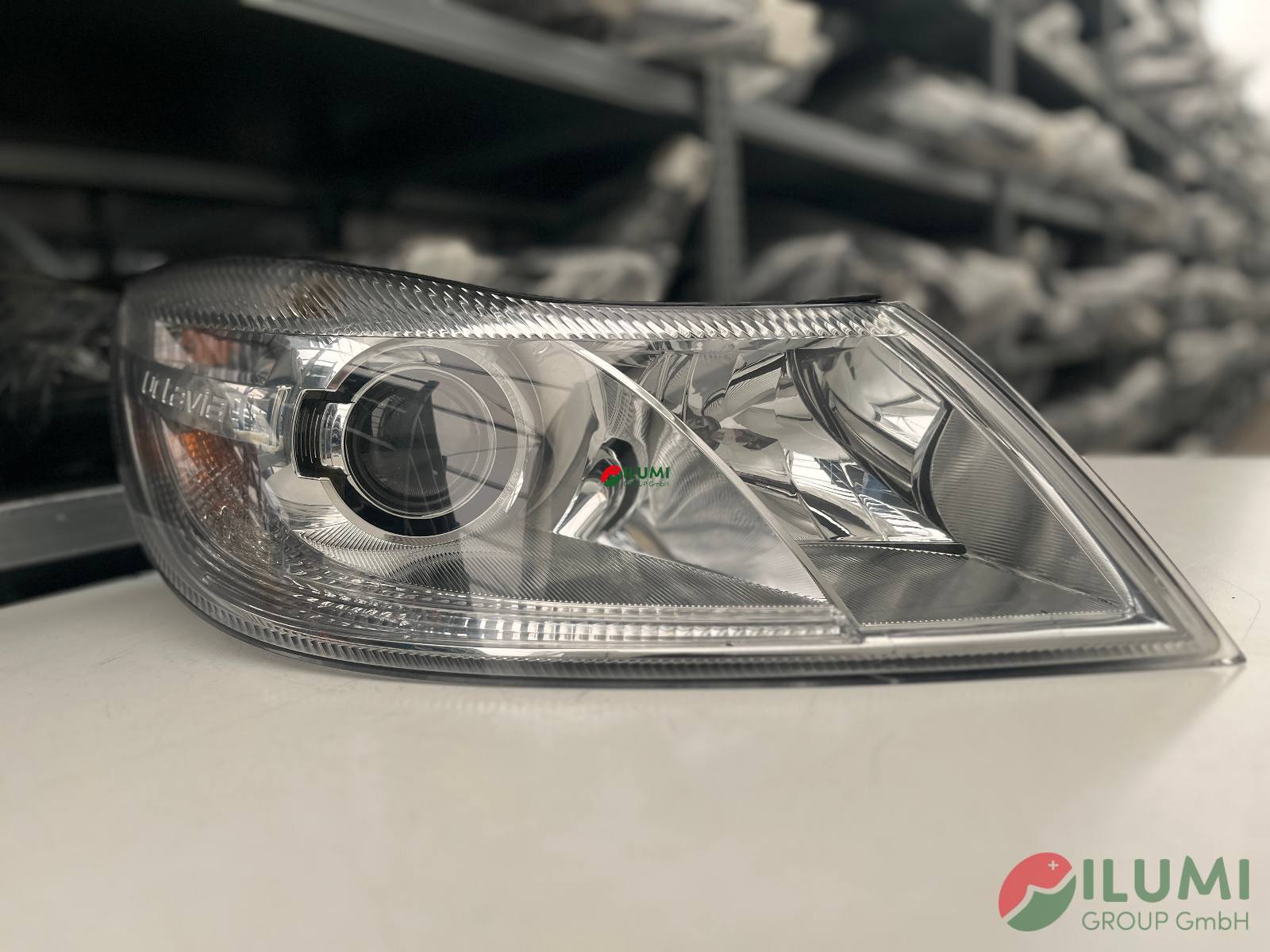SKODA OCTAVIA II LIFT XENON DYN SCHEINWERFER RECHTS KPL 1Z1941016G